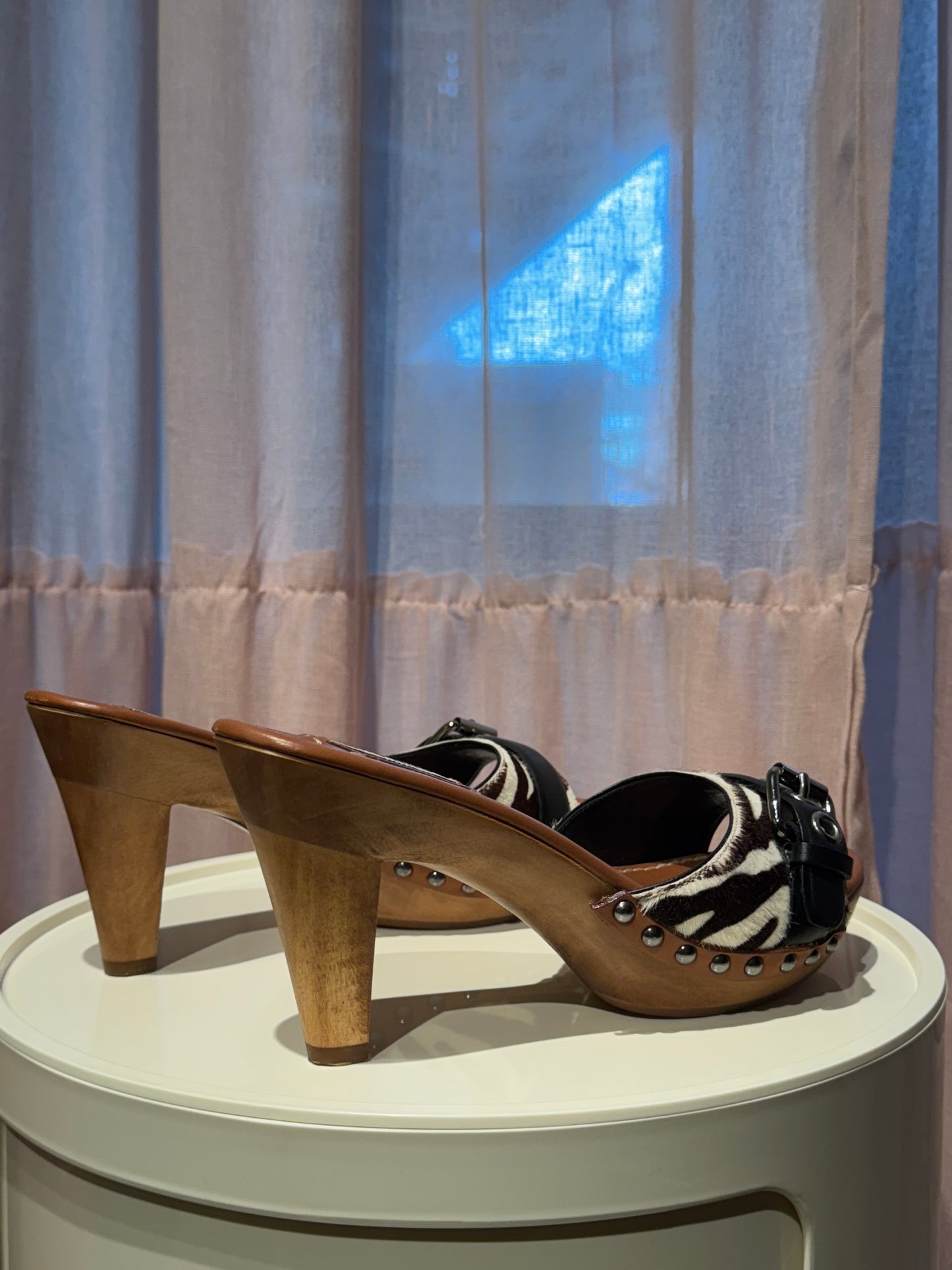 Miu Miu Pony Hair Mules 37.5