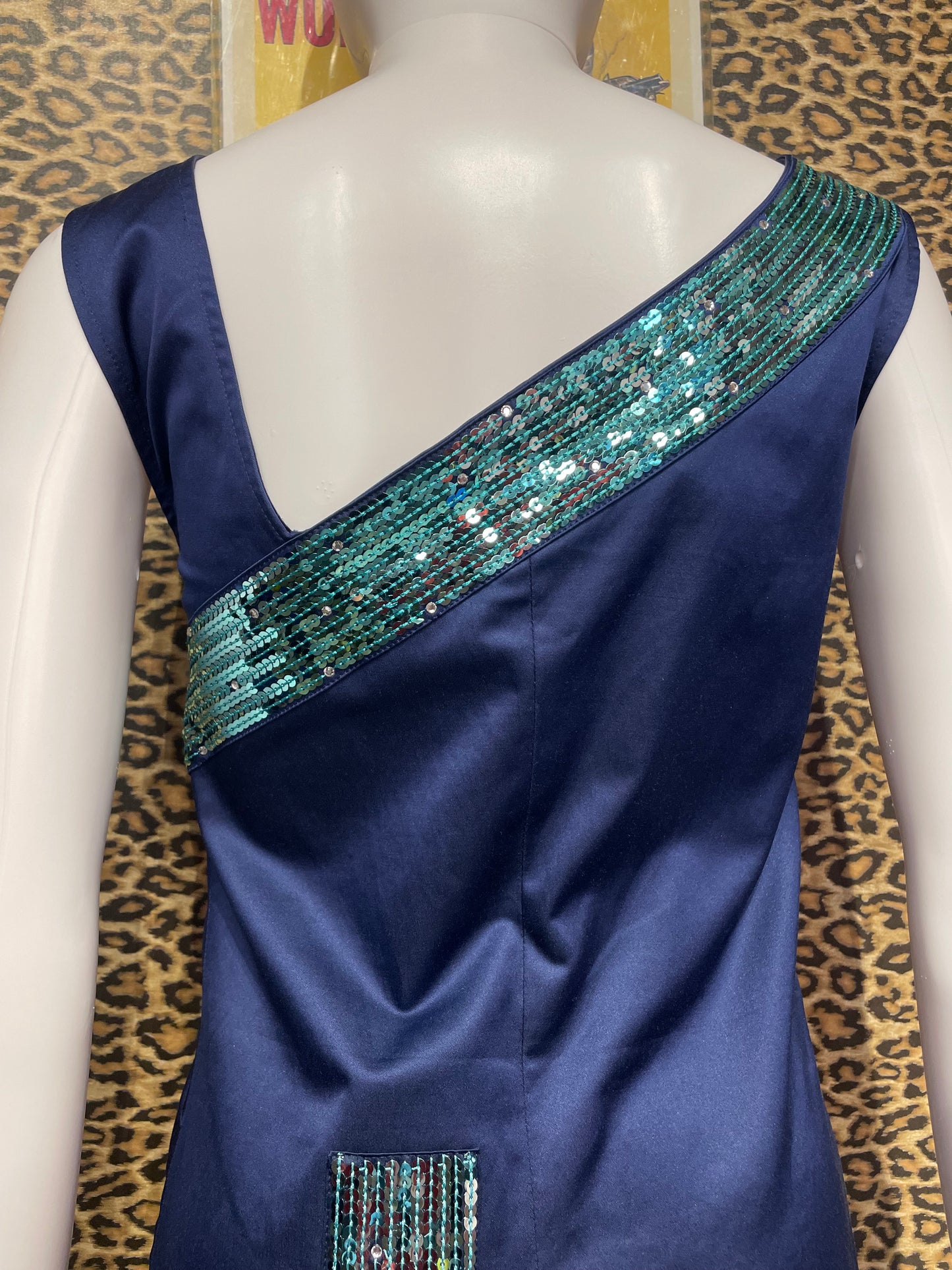 Versace Jeans Blue Sequin Dress