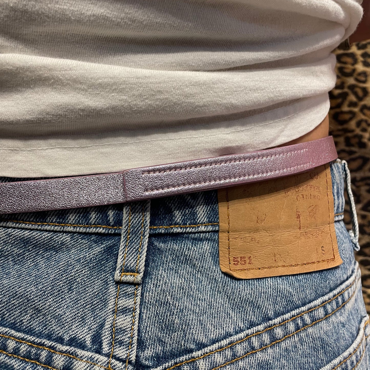 Miu Miu S/S 2000 Pink Metallic Belt