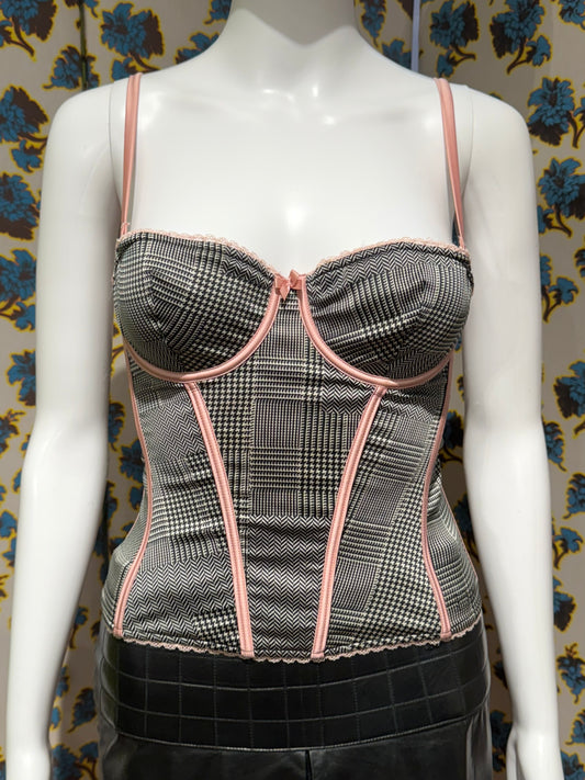 Dior Houndstooth Corset