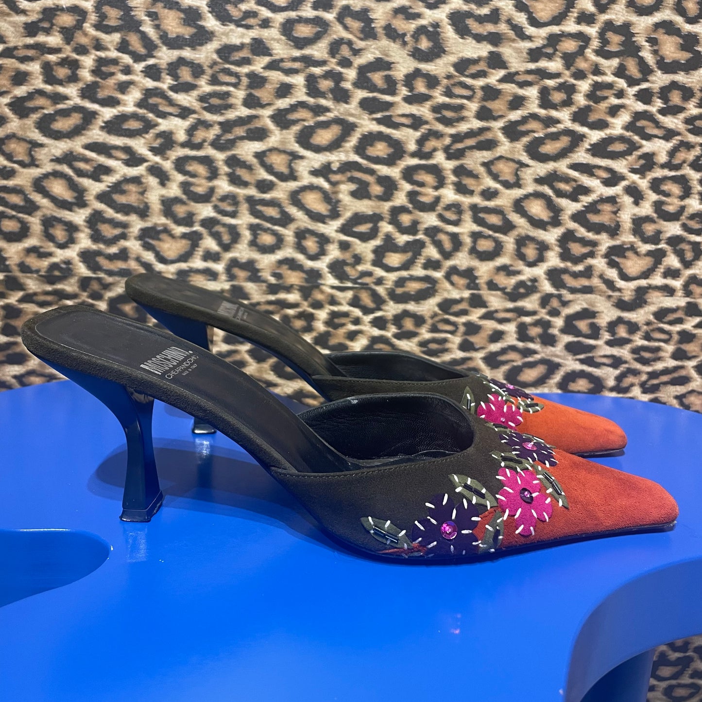 Moschino Cheap and Chic Flower Mules 38