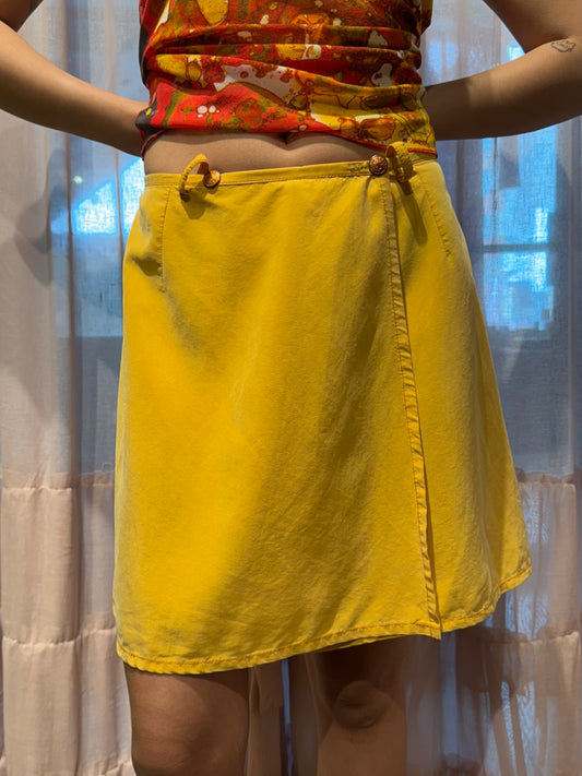 Gaultier Jean’s Yellow Wrap Skirt