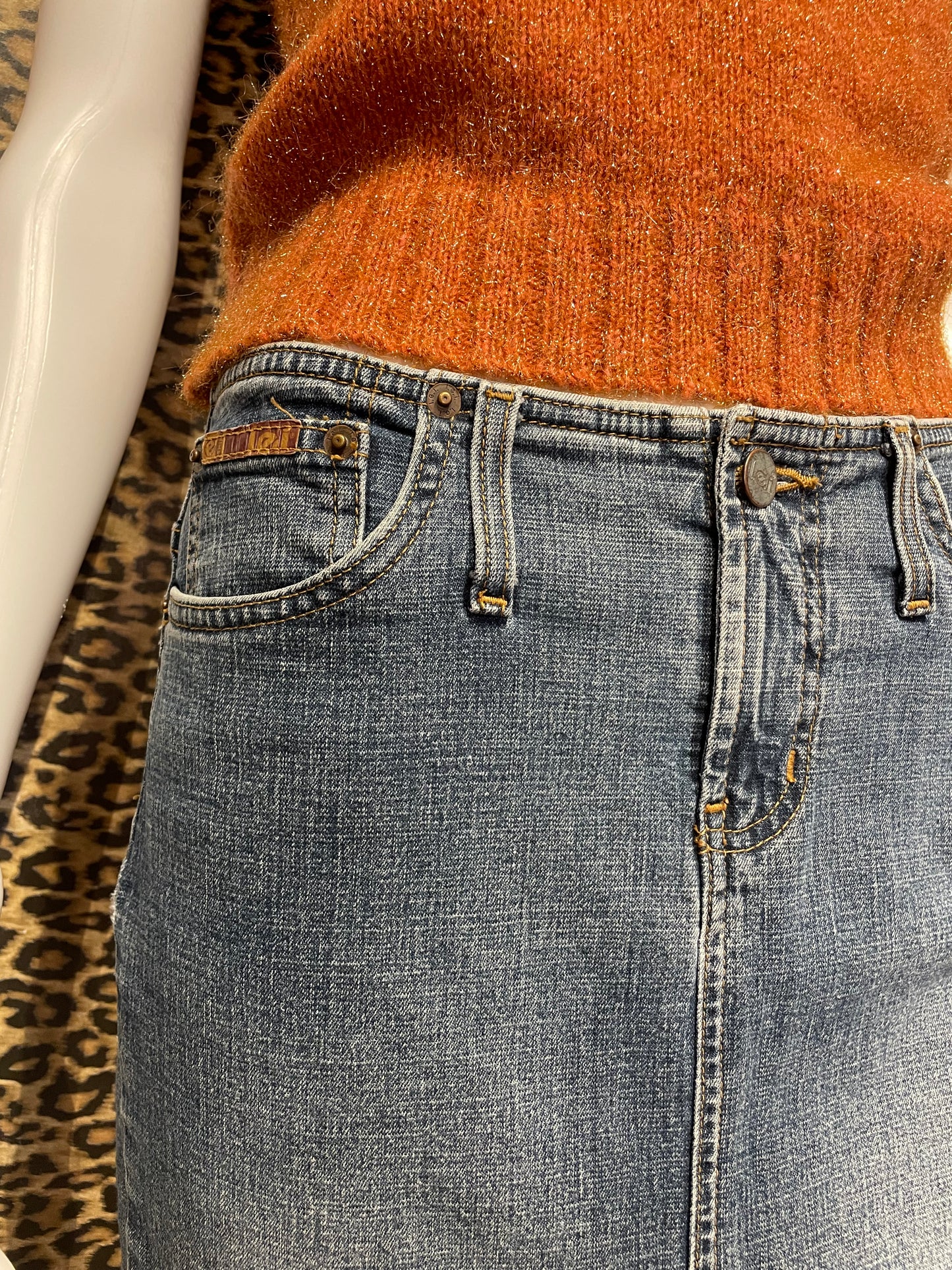 l.e.i. Y2K Denim Skirt