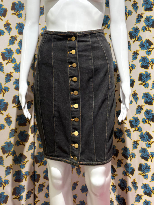 Junior Gaultier S/S 1989 Denim Corset Skirt