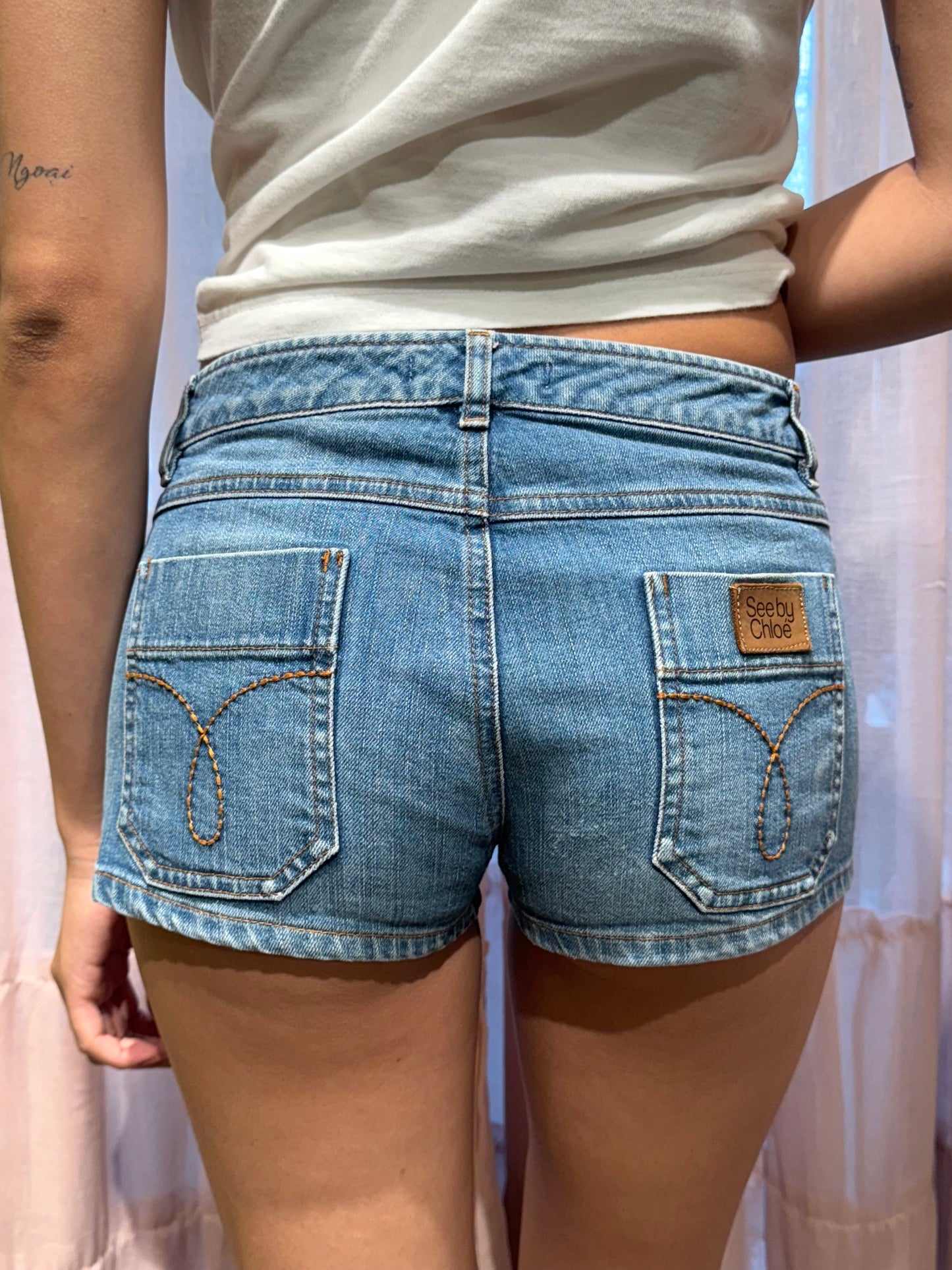 See by Chloé Denim Mini Shorts