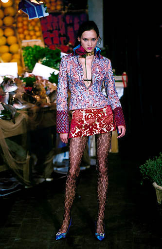 Dolce & Gabbana S/S 2000 Brocade Mini Skirt