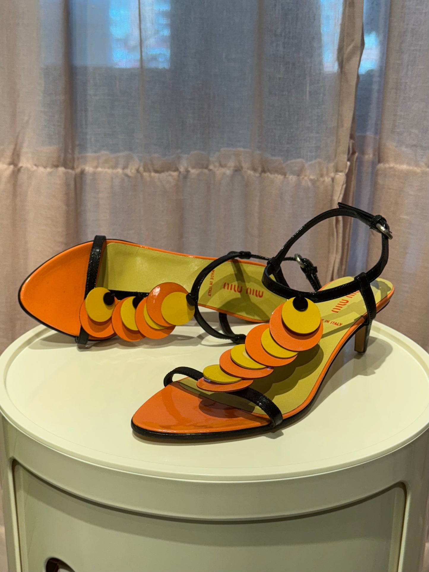 Miu Miu S/S 2003 Paillette Sandals 36