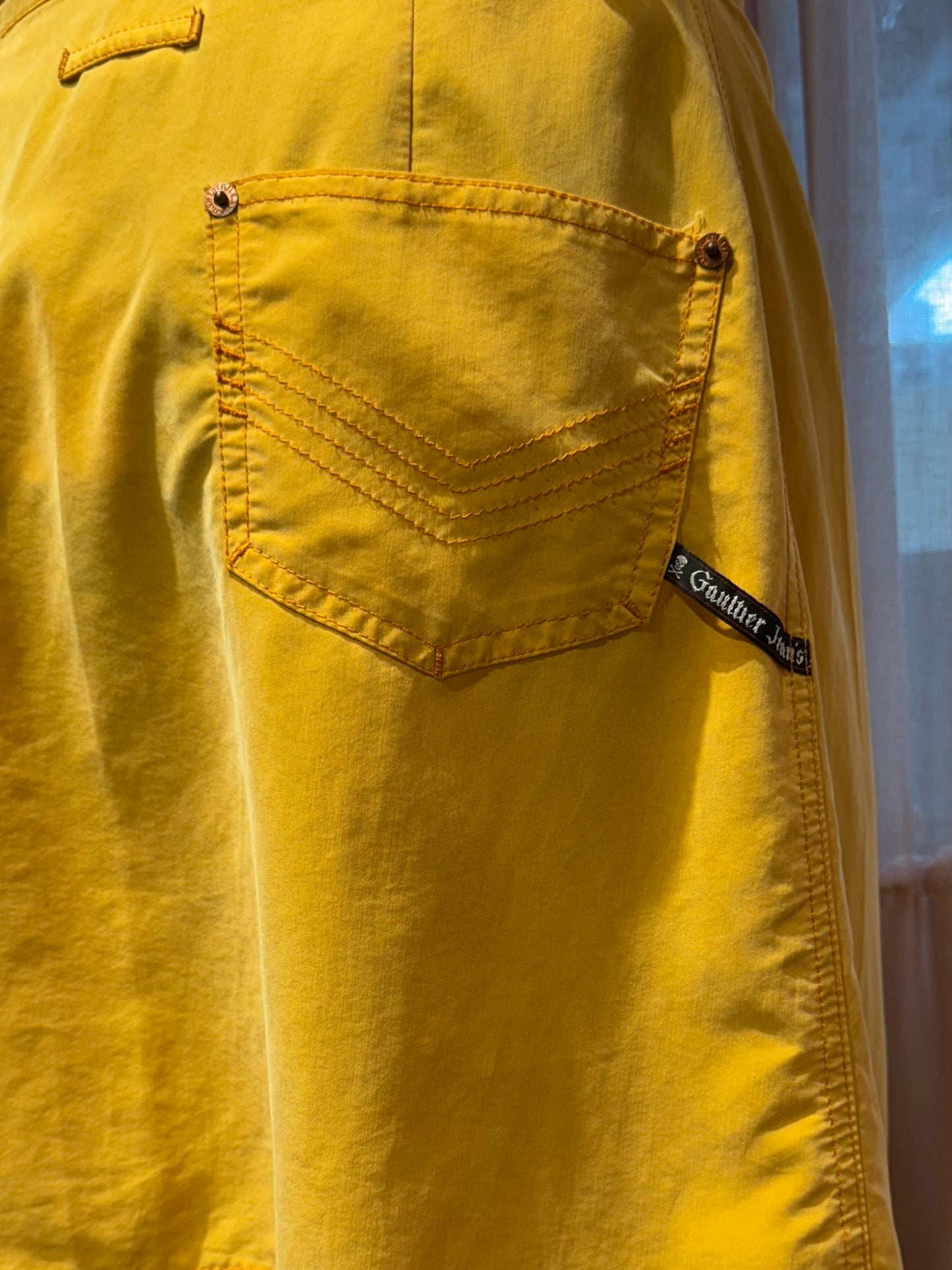 Gaultier Jean’s Yellow Wrap Skirt
