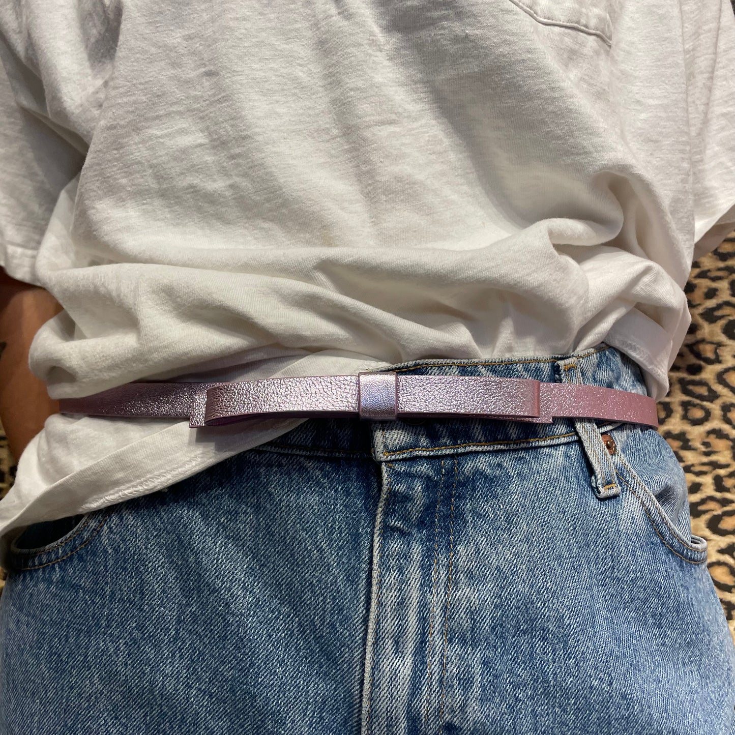 Miu Miu S/S 2000 Pink Metallic Belt