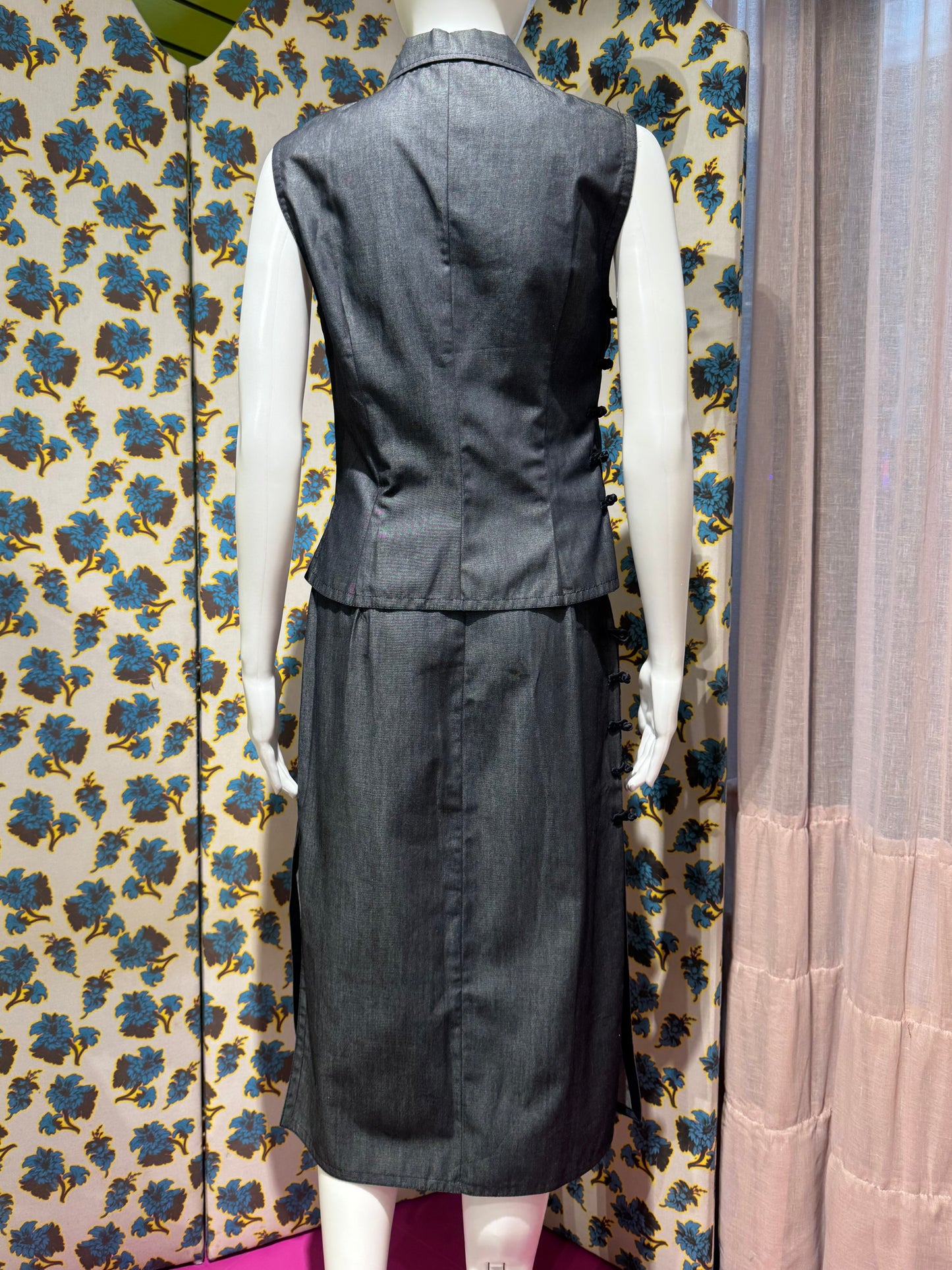 Miu Miu 2001 Frog Closure Skirt Set