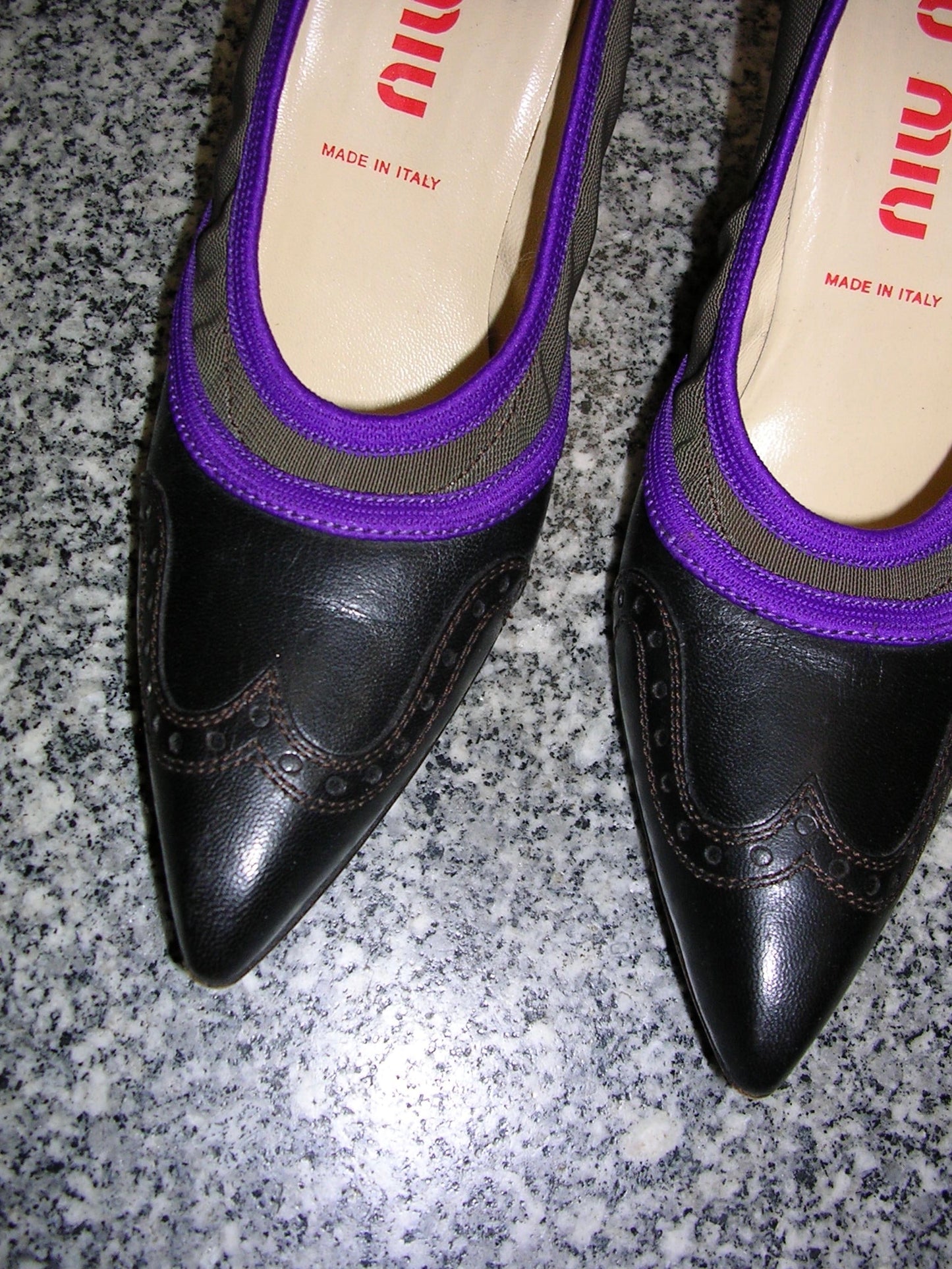 Miu Miu Wingtip Pumps 36.5