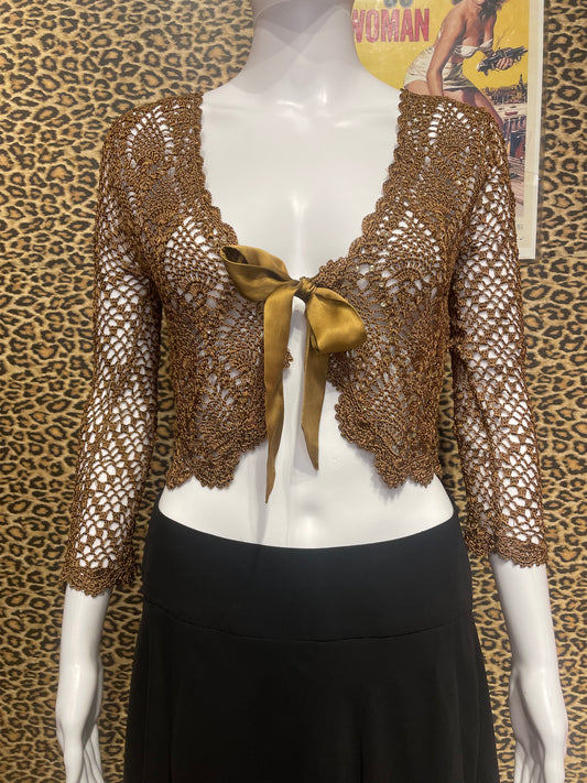 Betsey Johnson Crochet Bolero