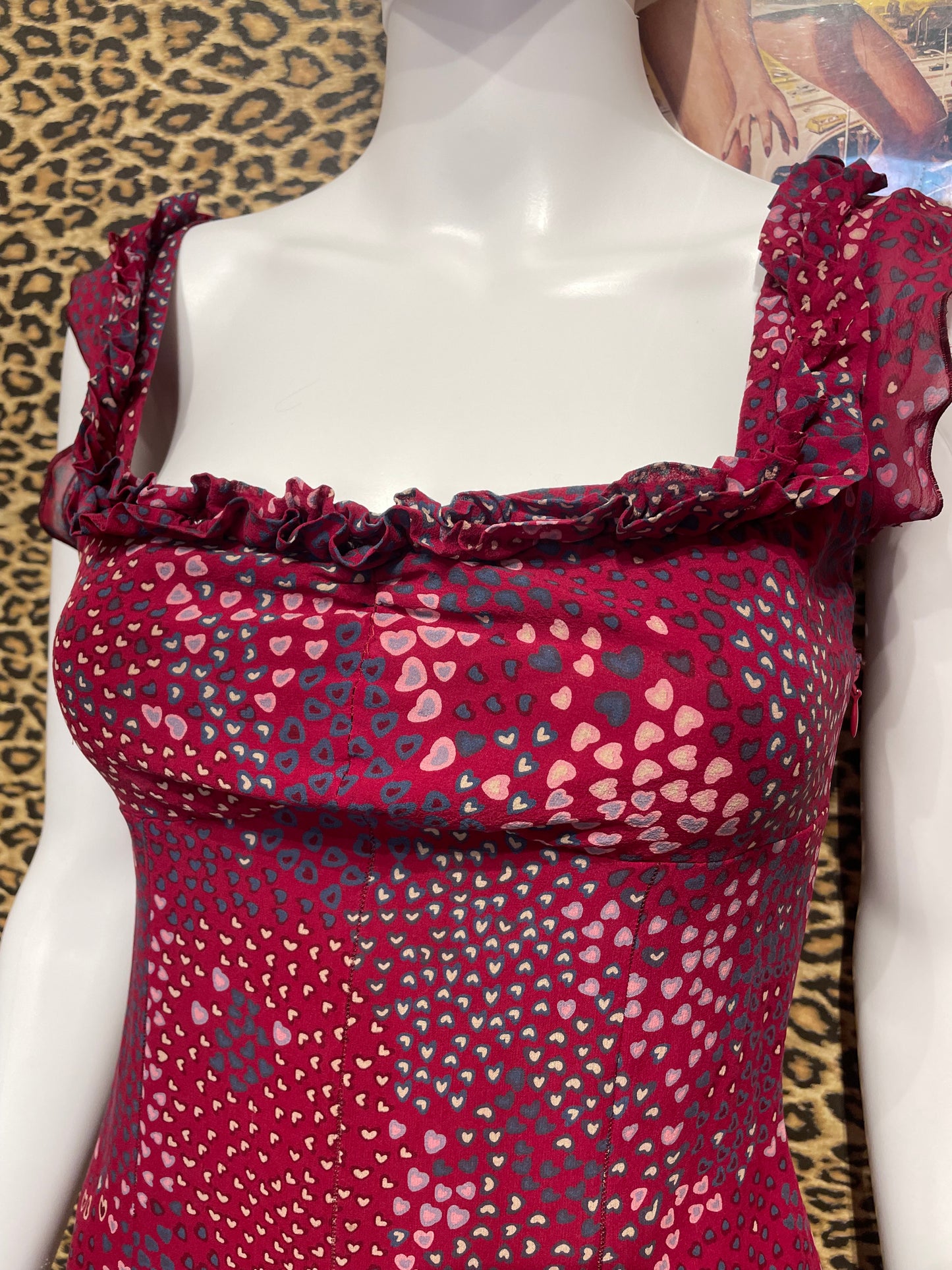 Moschino Jeans Silk Heart Dress