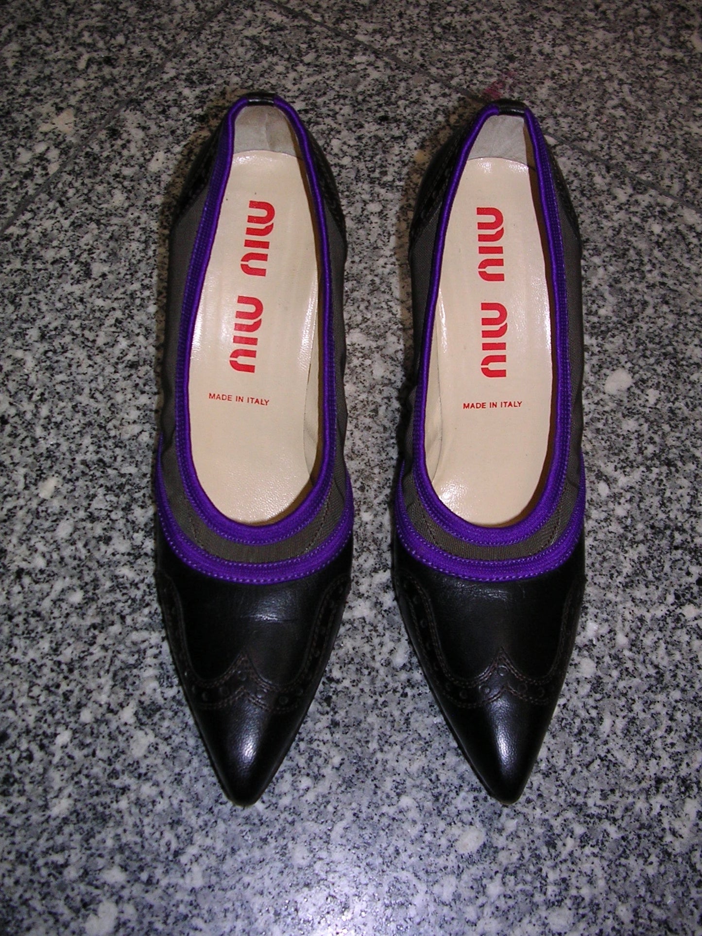Miu Miu Wingtip Pumps 36.5