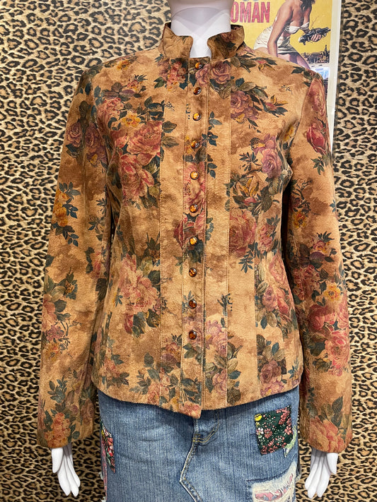 1990’s Floral Suede Jacket