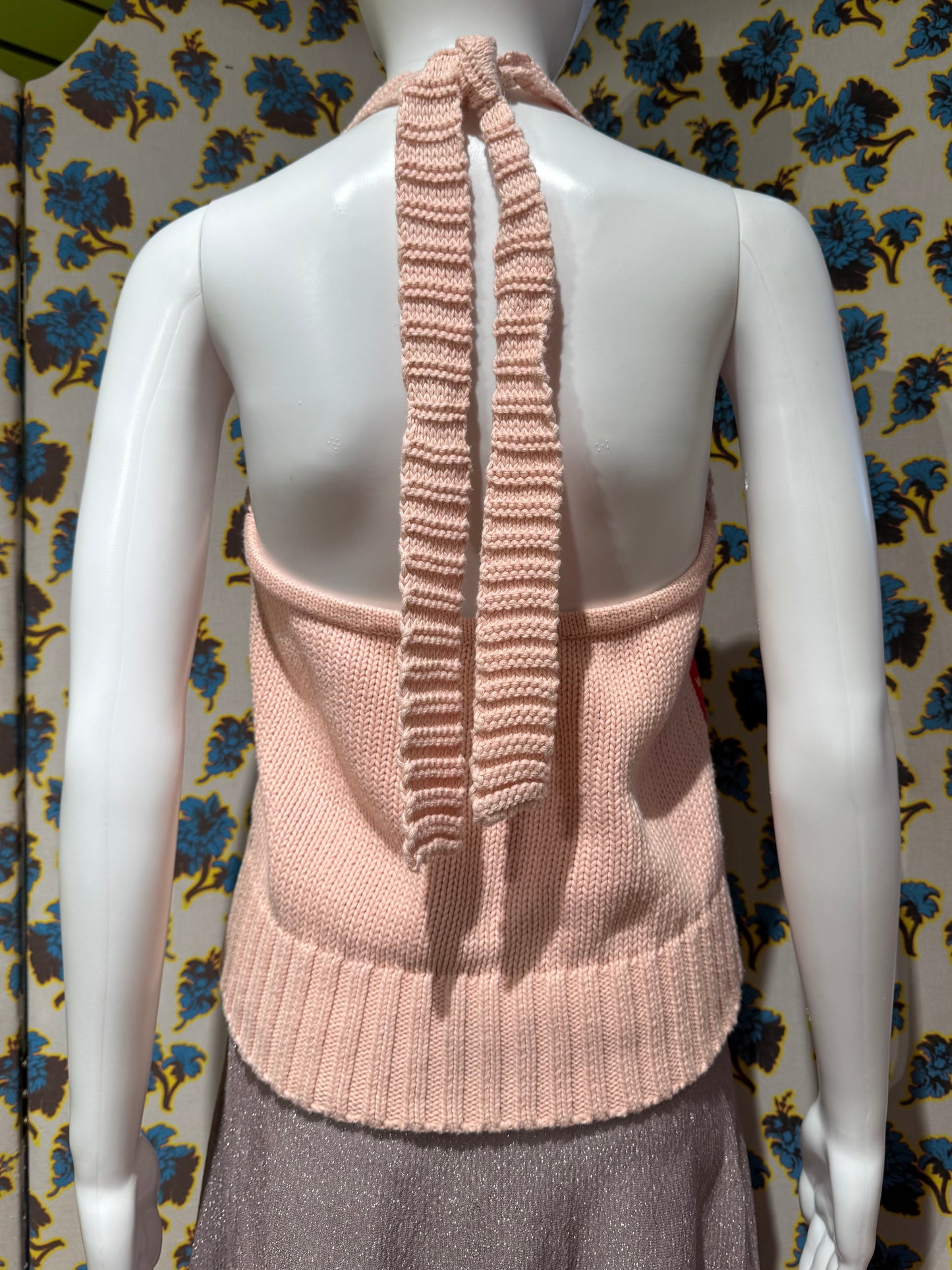 Sonia Rykiel Strawberry Knit Halter Top
