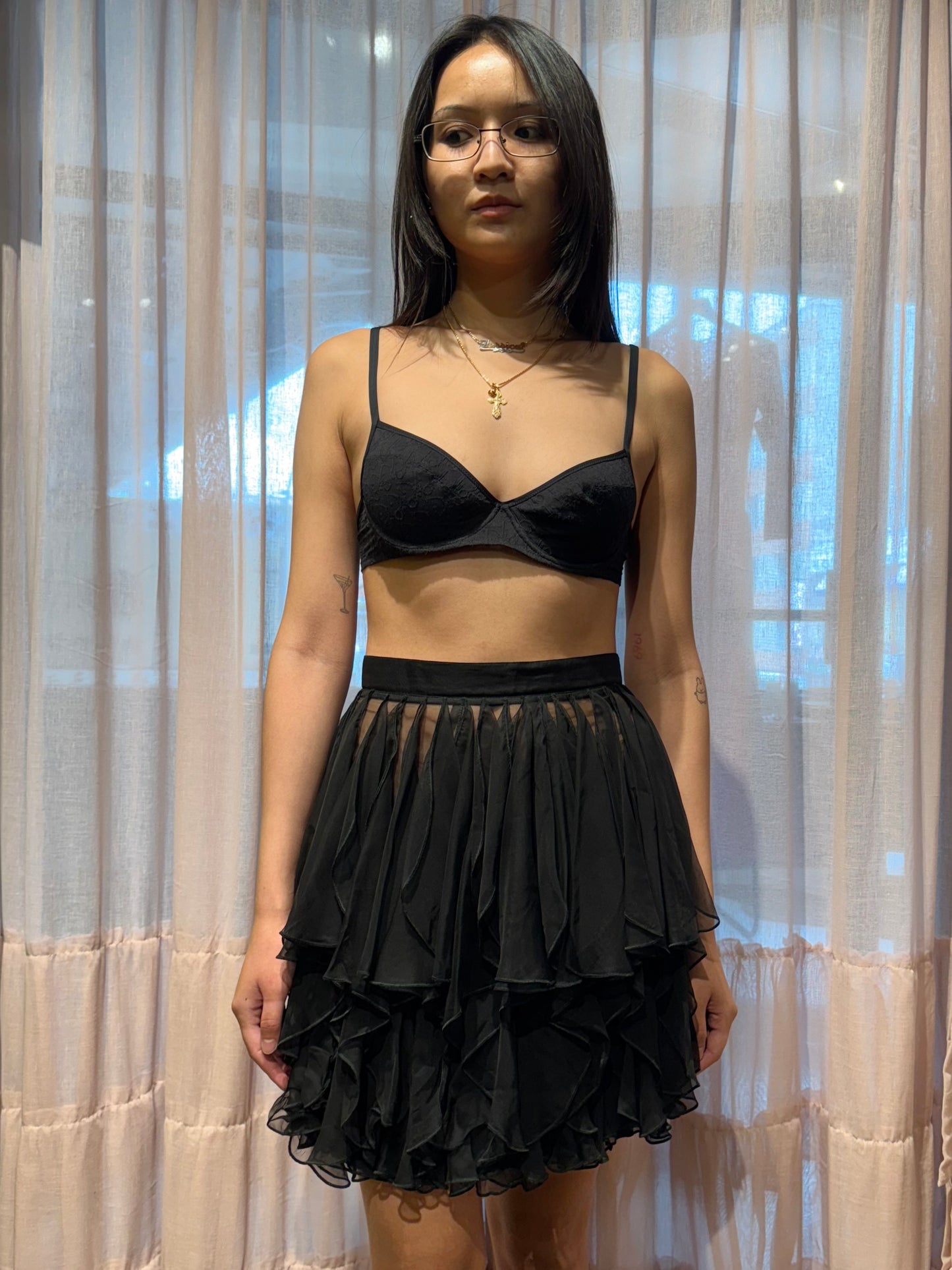 Lolita Lempicka Black Ruffle Skirt