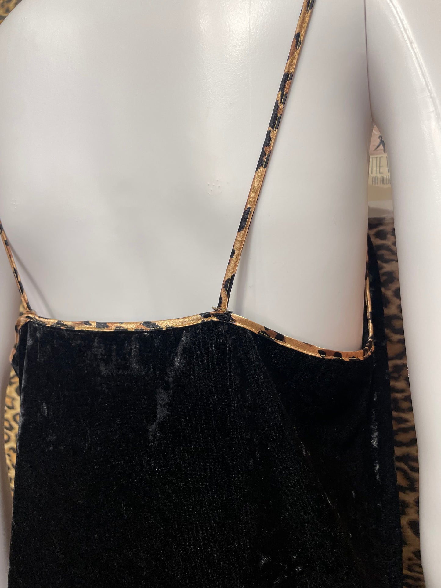1990’s Black Velvet Slip Dress