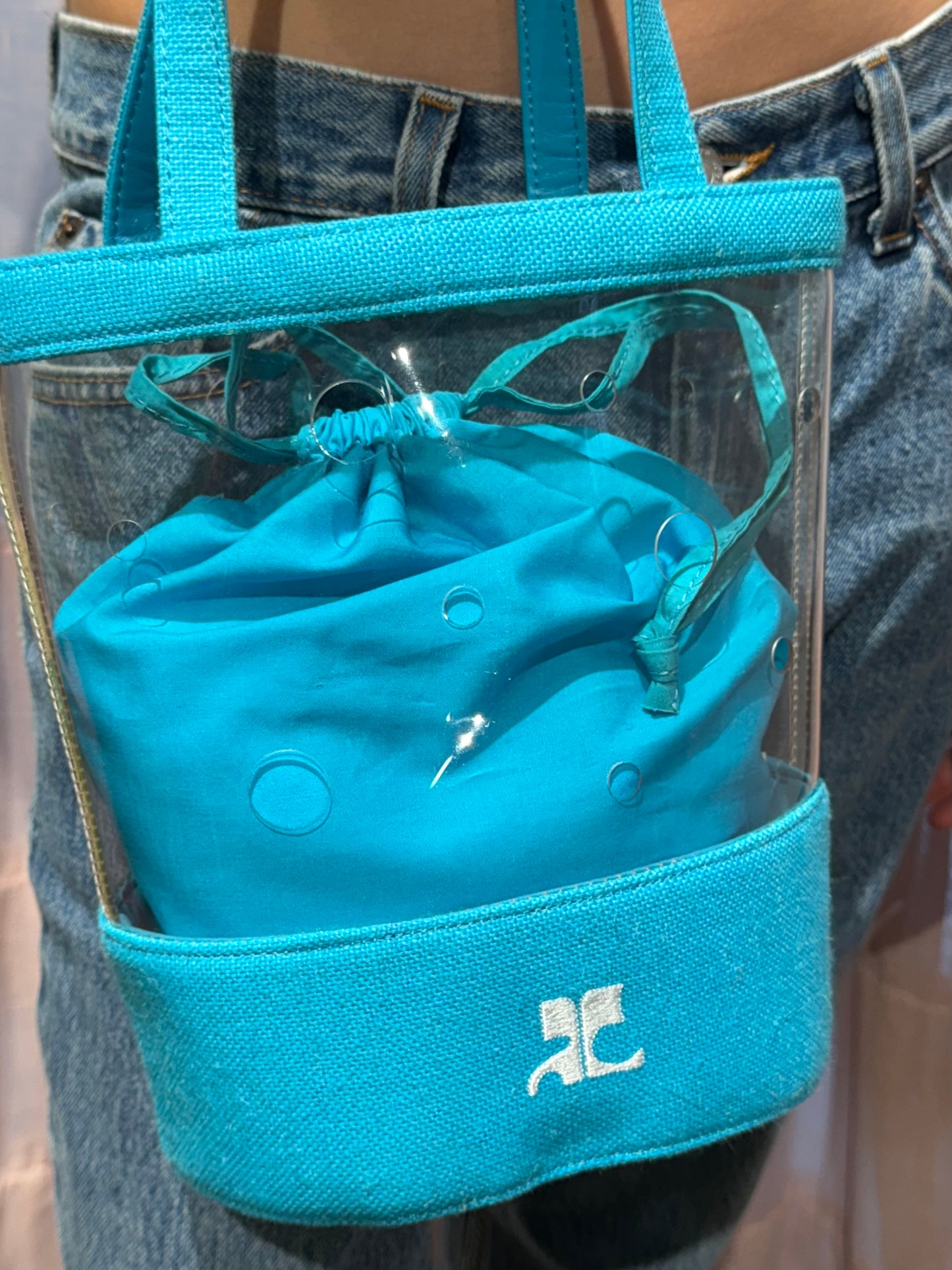 Courrèges Blue PVC Bag