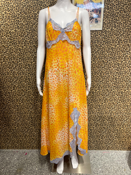 1990’s Orange Cheetah Dress