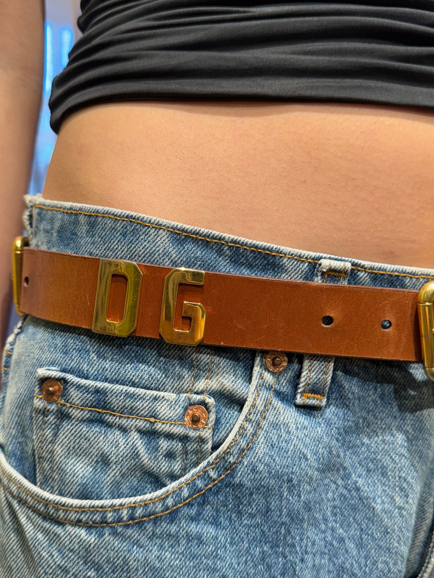 Dolce & Gabbana Brown Leather Belt