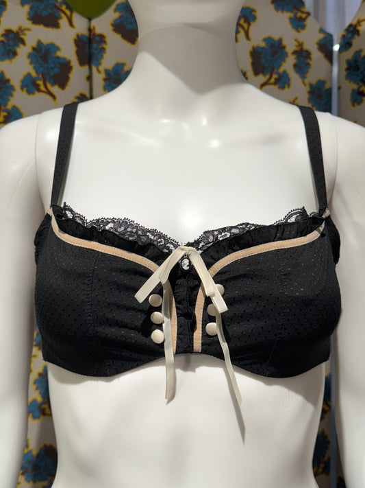 Chantal Thomass Black Cameo Bra