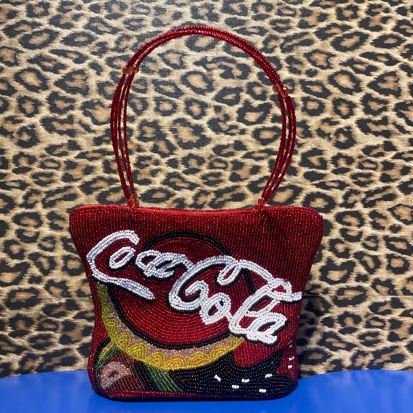 Coca Cola Hand Beaded Bag