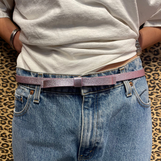 Miu Miu S/S 2000 Pink Metallic Belt