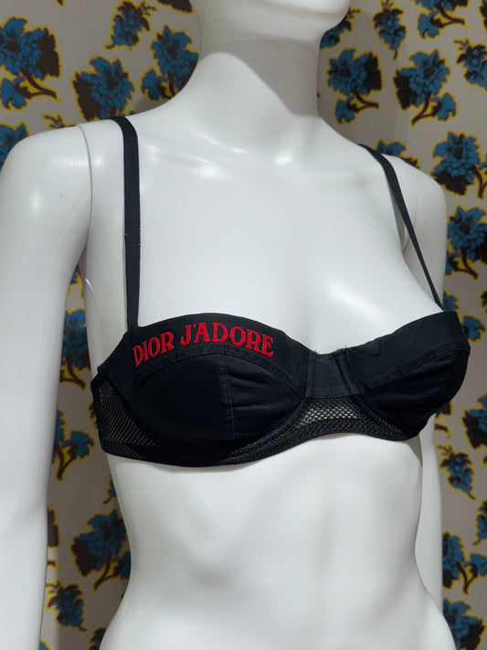 Dior S/S 2001 J’Adore Black Bra