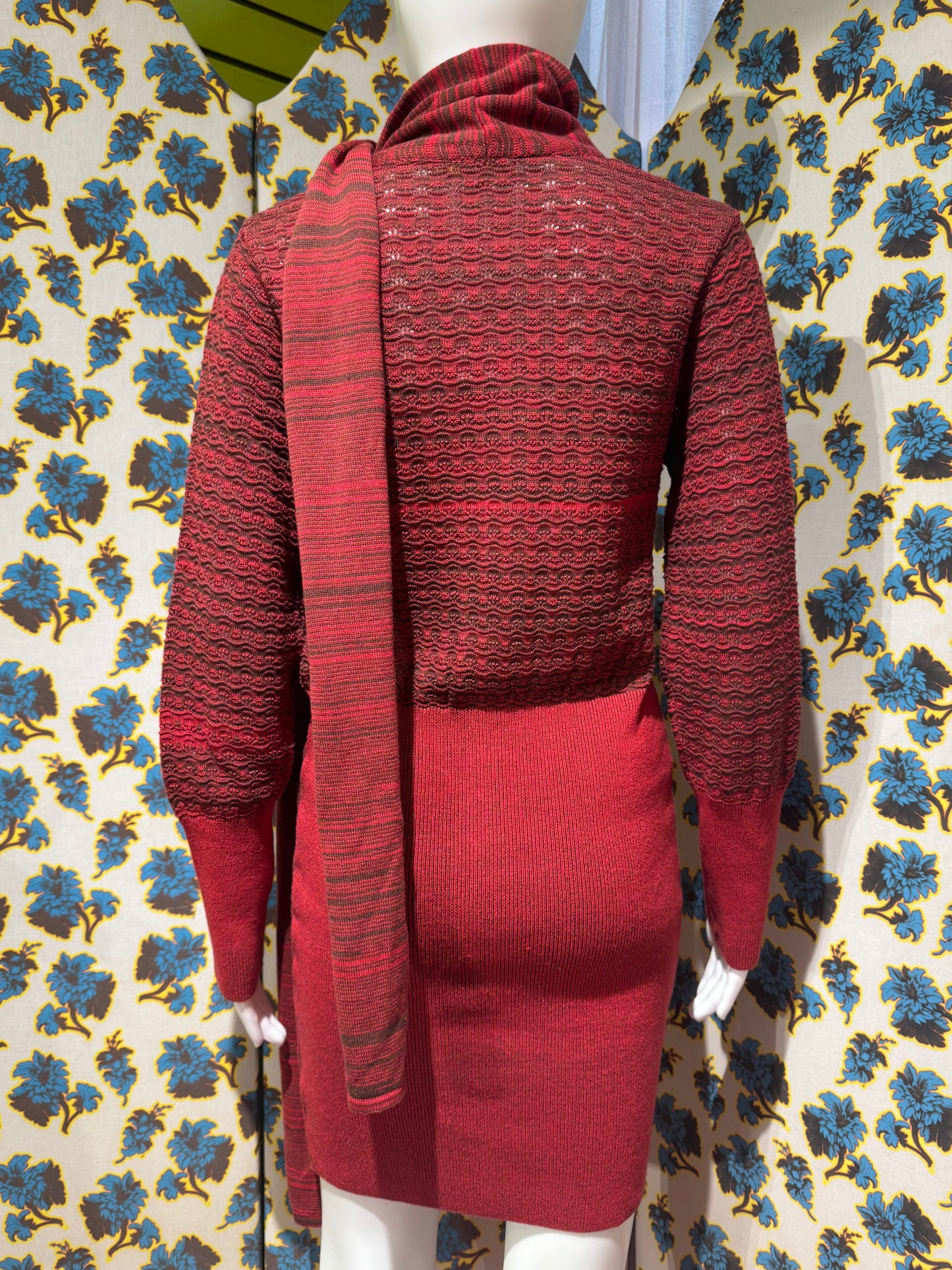 Vivienne Westwood Red Knit Scarf Dress