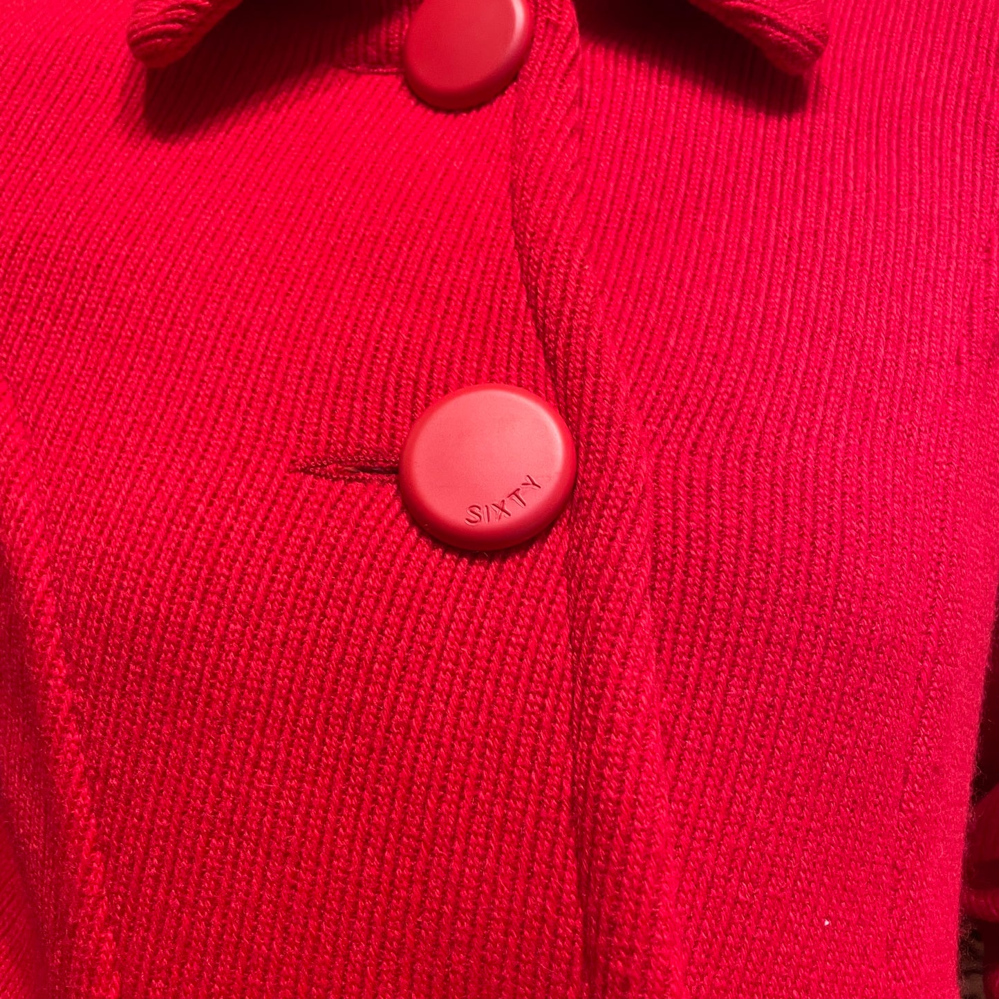 Miss Sixty Red Knit Coat