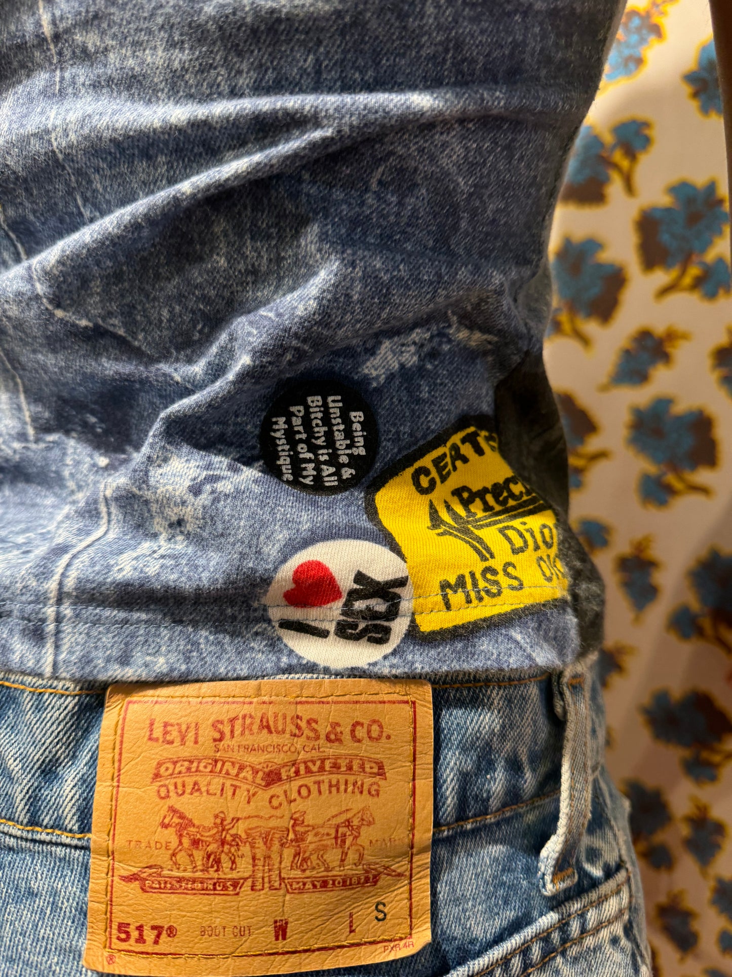 Dior F/W 2001 Denim Print Tee