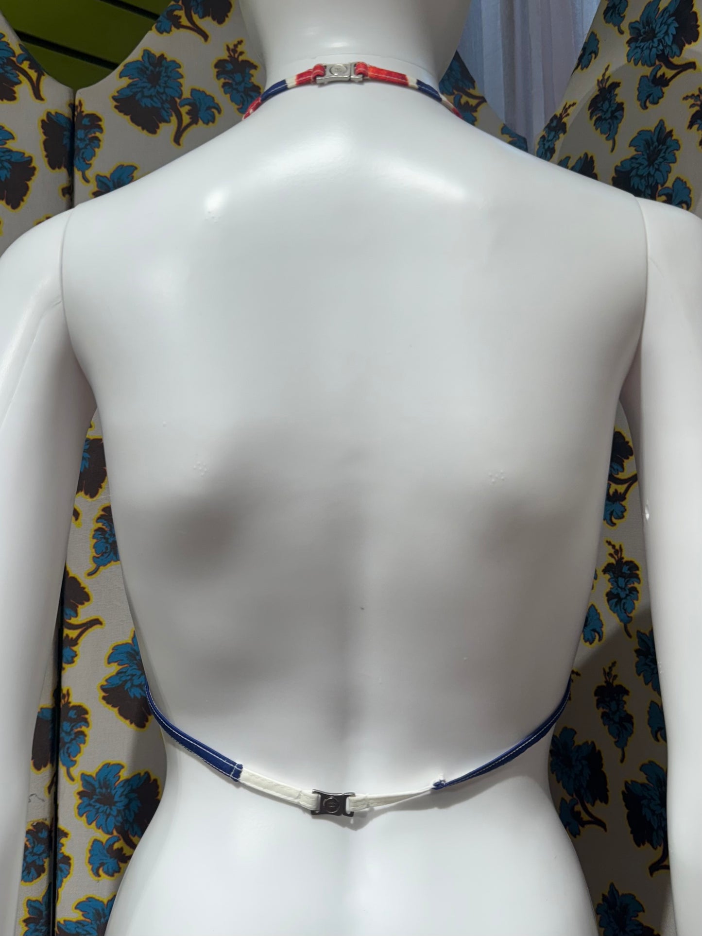 Chanel S/S 2001 Watercolor Blue Triangle Top