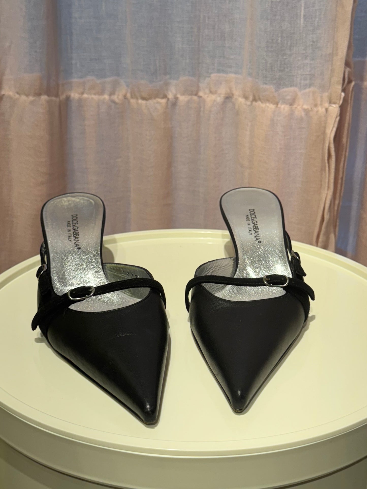 Dolce & Gabbana Leather Mules 35.5