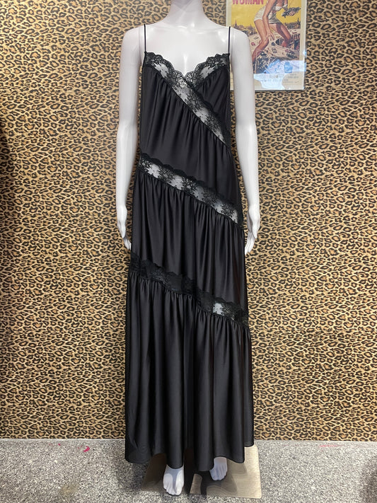 1970’s Black Lace Slip Dress