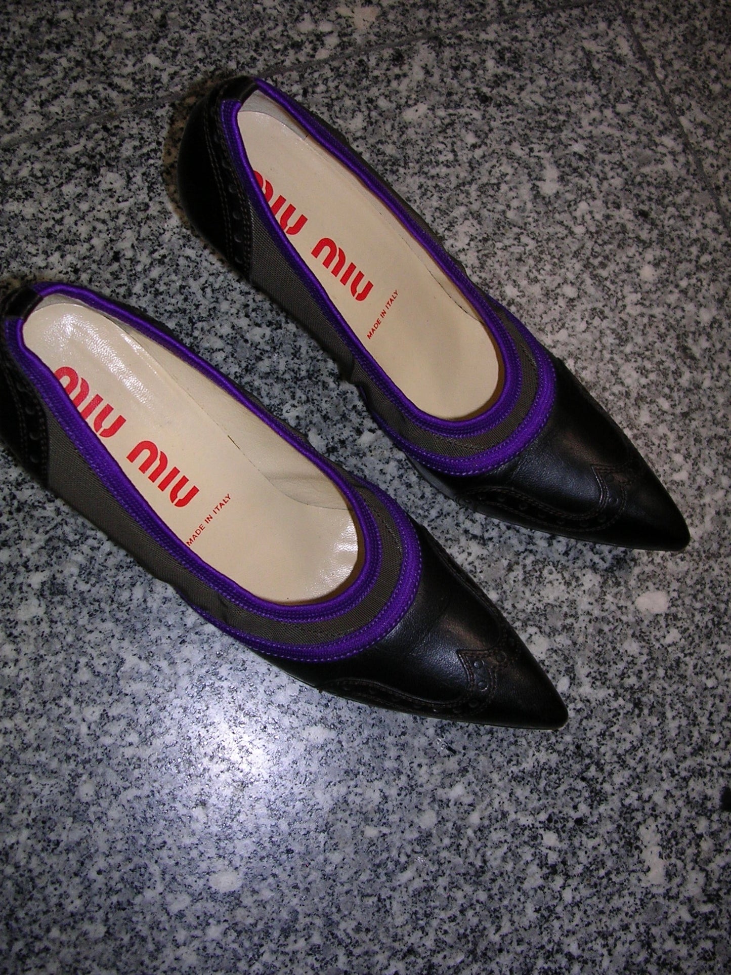 Miu Miu Wingtip Pumps 36.5