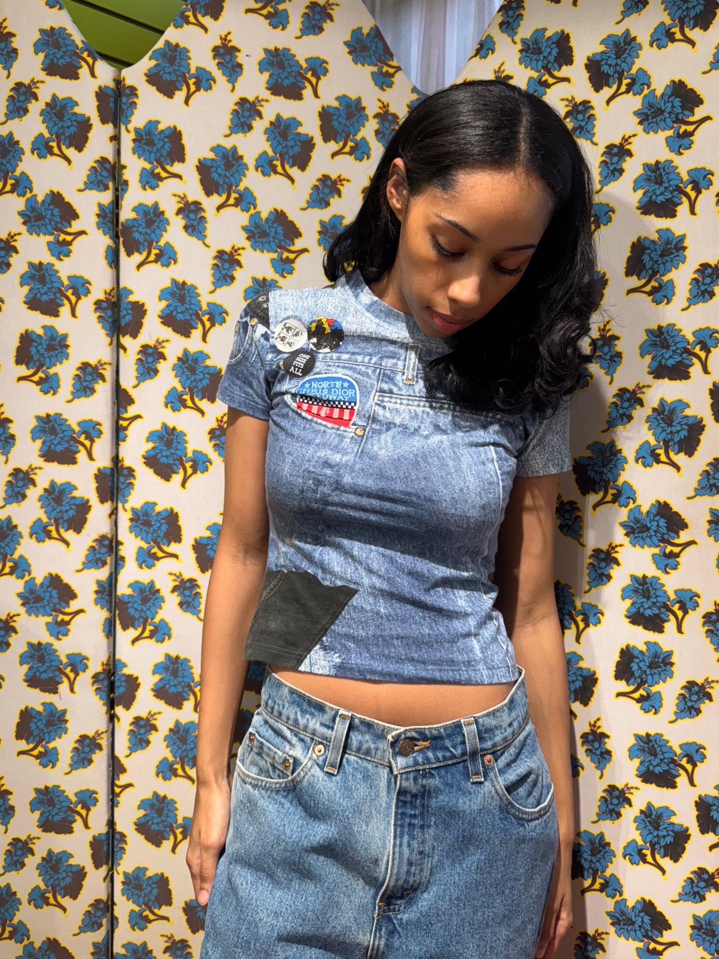 Dior F/W 2001 Denim Print Tee