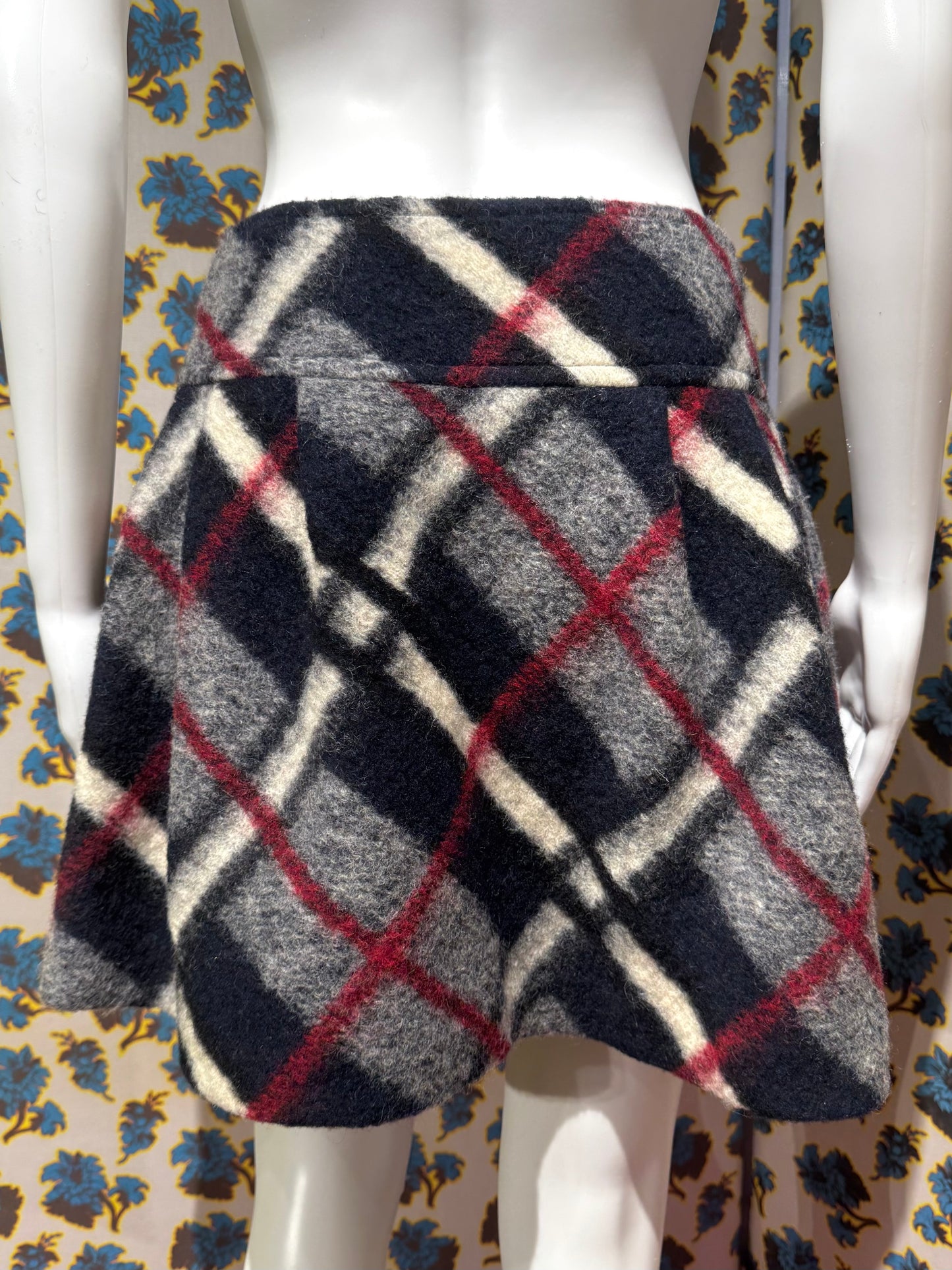 Burberry Blue Label Plaid Skirt