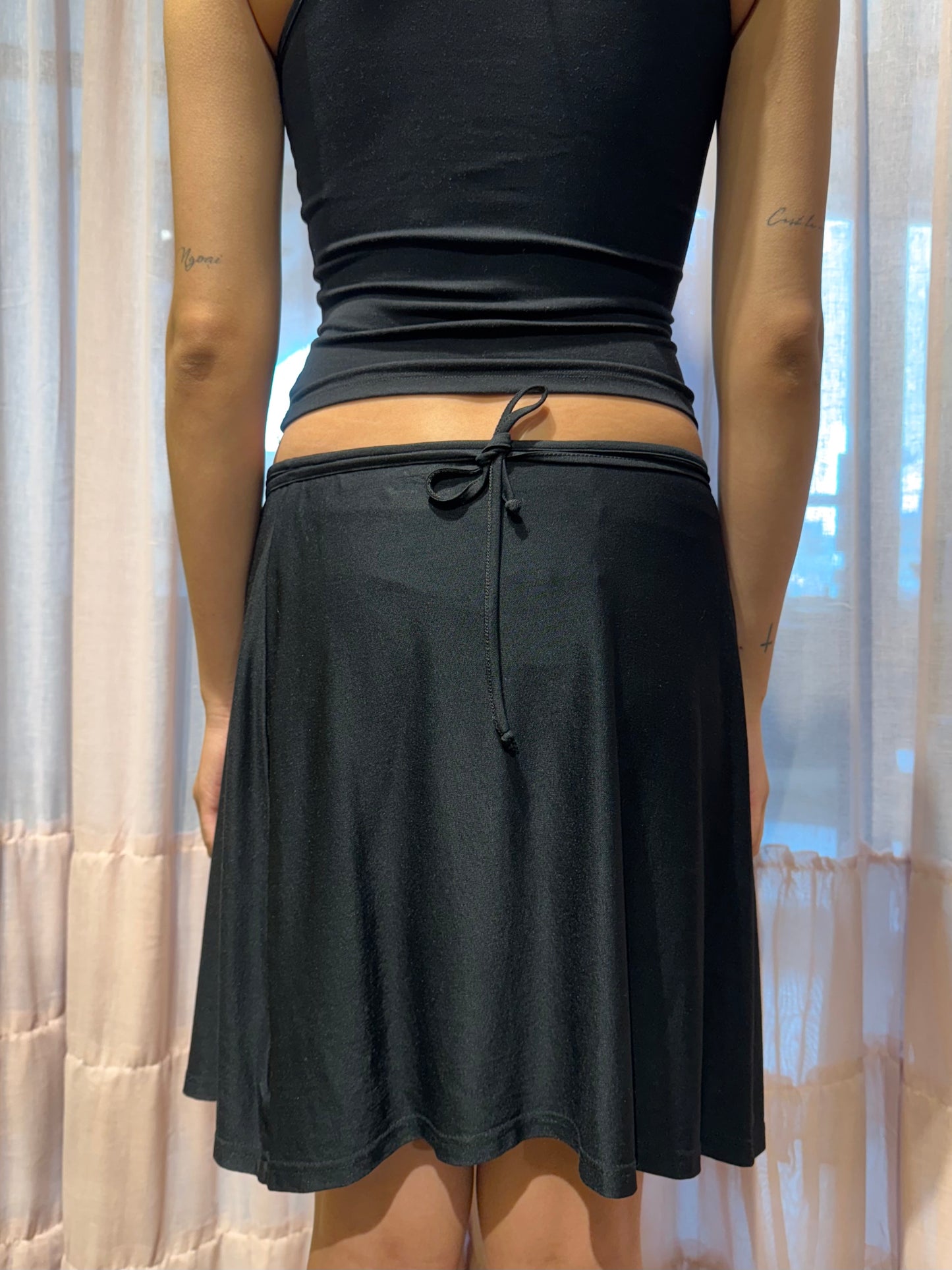 Fendi Black Wrap Skirt
