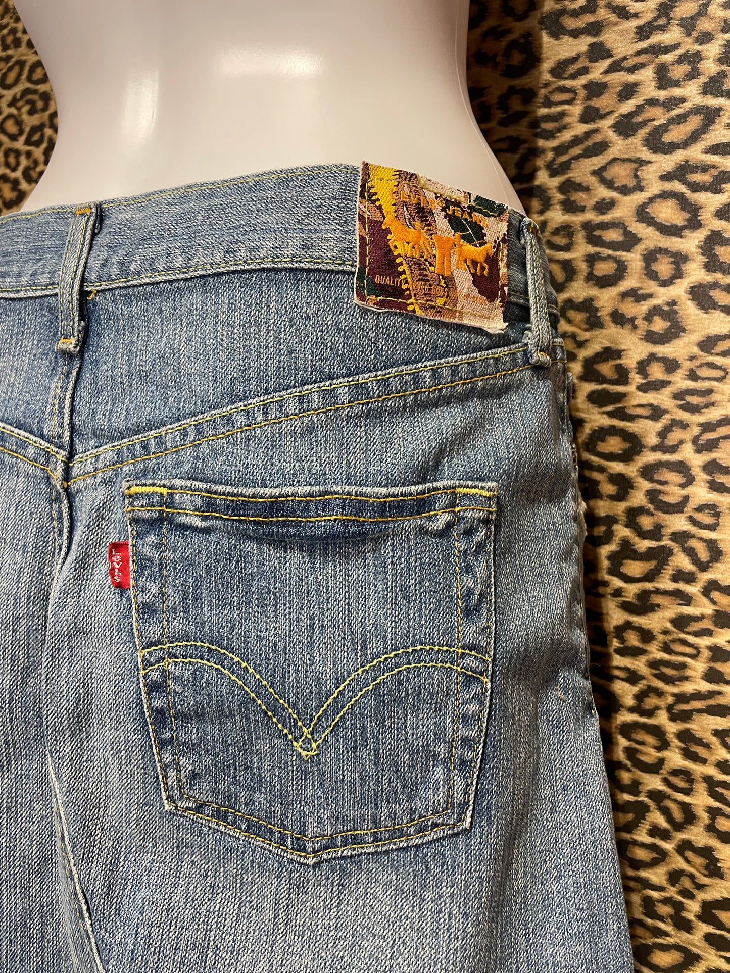 Levi’s Patchwork Denim Mini Skirt