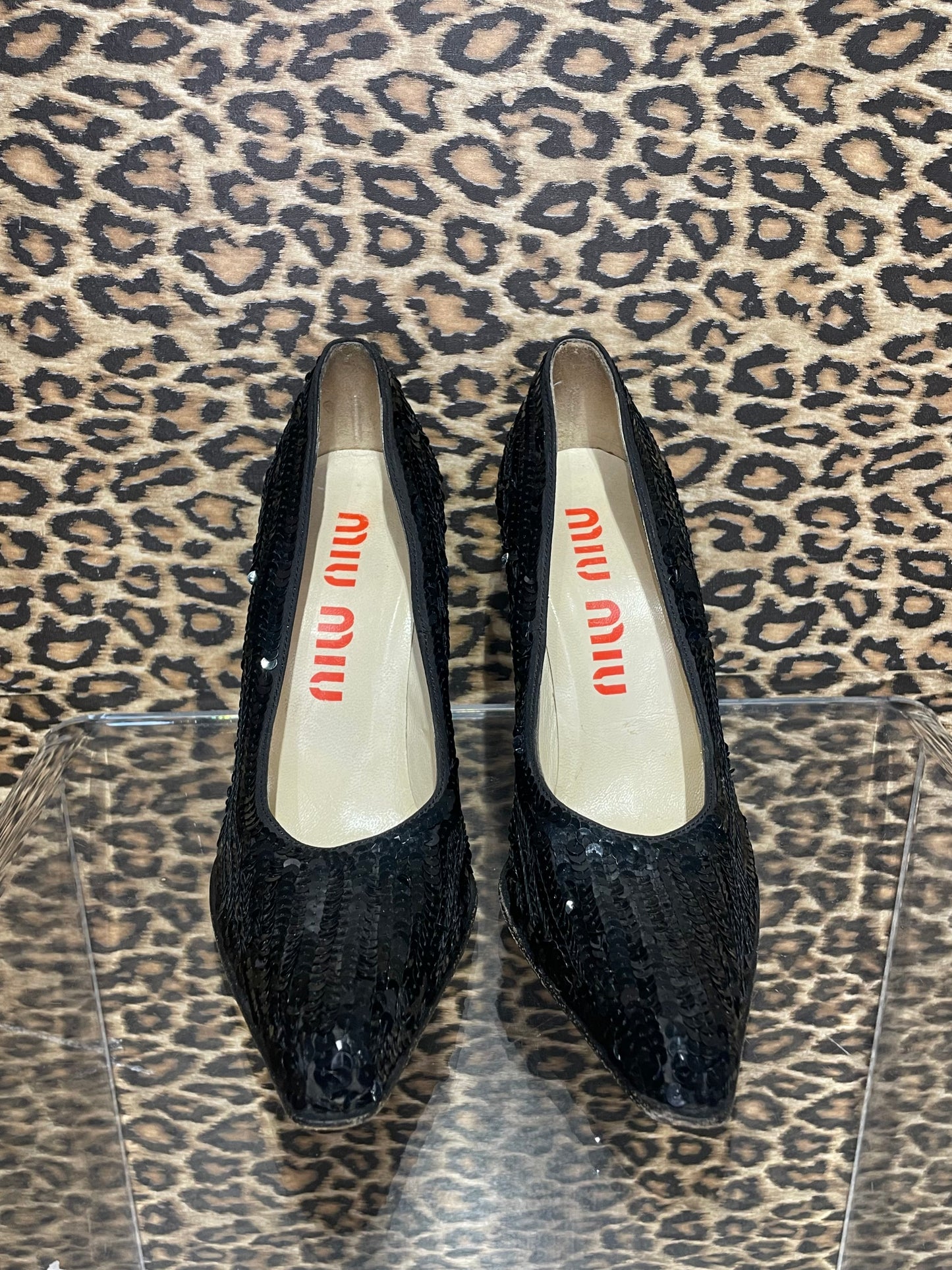Miu Miu F/W 1997 Sequin Pumps 36.5