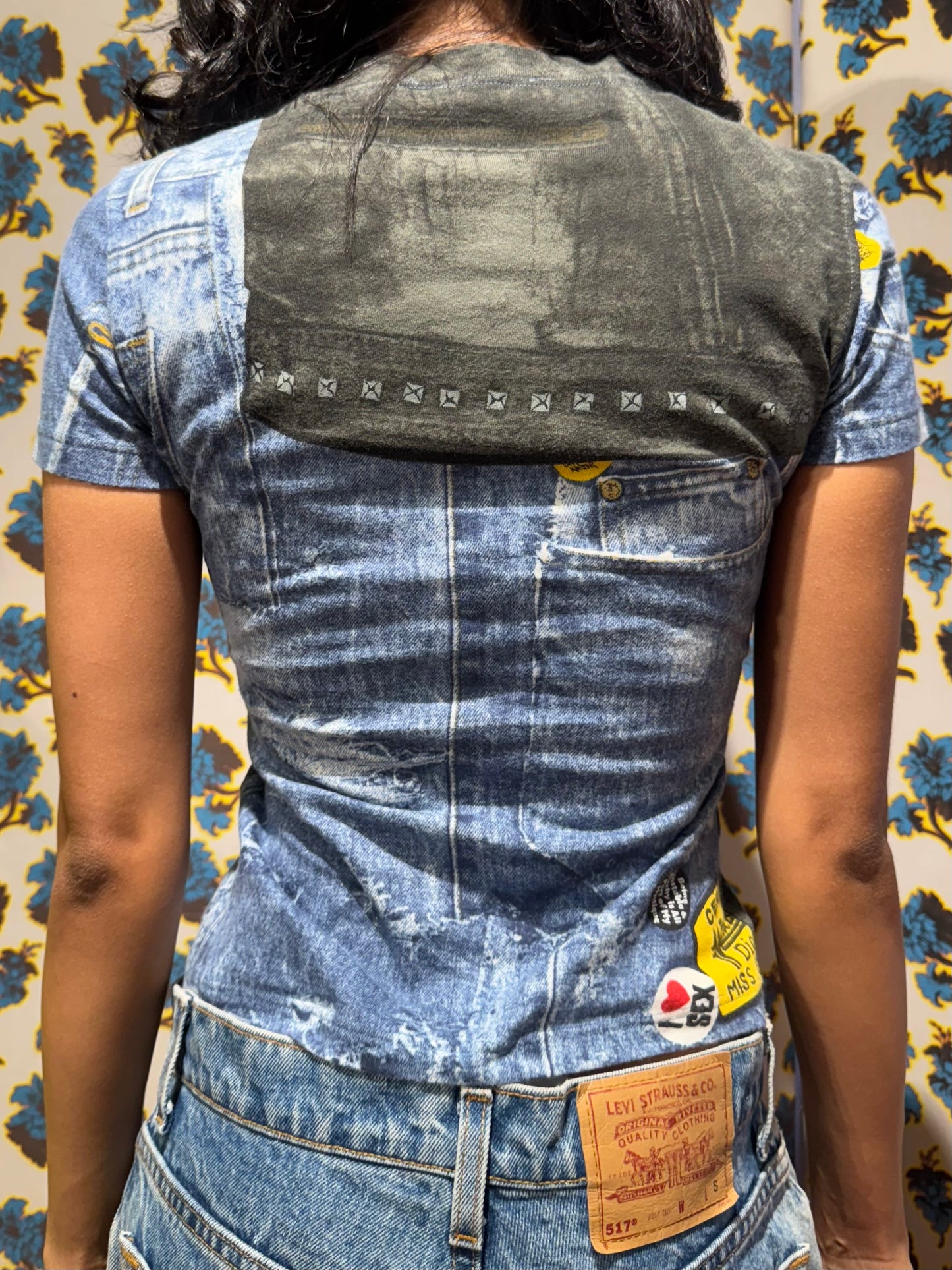 Dior F/W 2001 Denim Print Tee