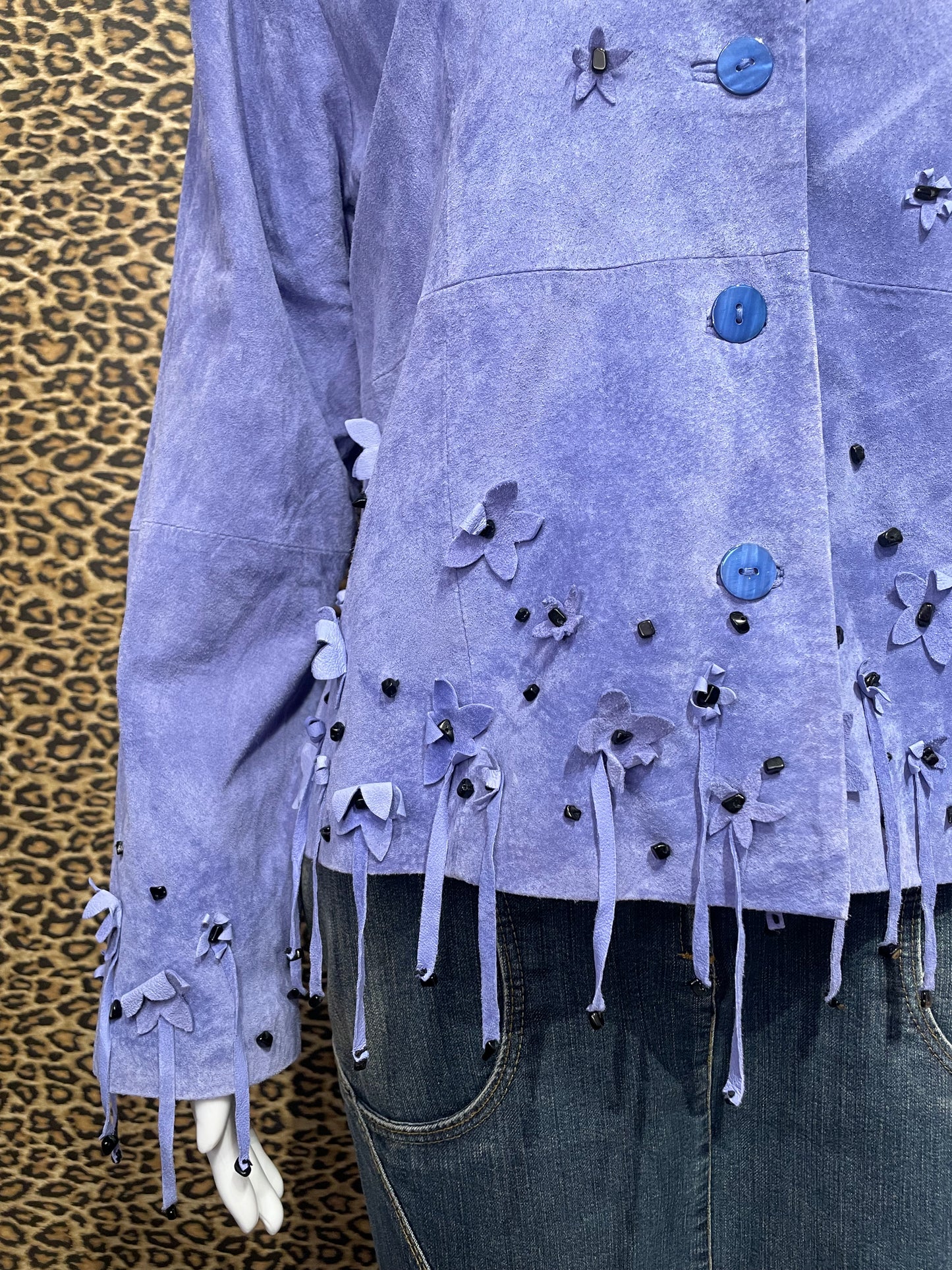 Periwinkle Suede Blazer