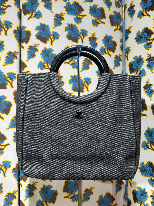 Courréges Grey Canvas Bag