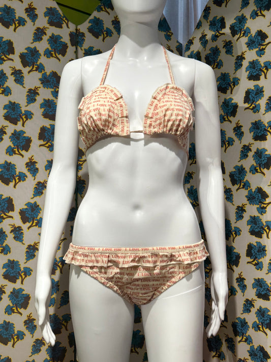 Chloé S/S 1999 I Love You Bra and Undies Set