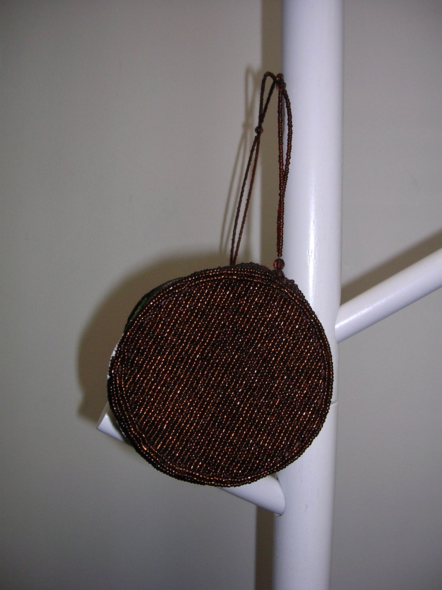 M&M Brown Beaded Bag