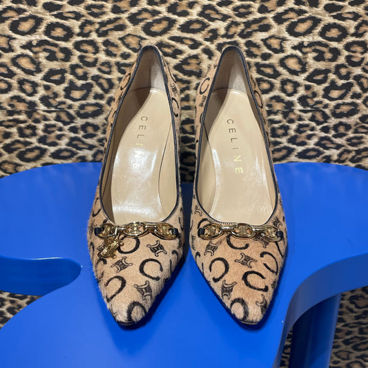 Celine Ponyhair Pumps 37.5