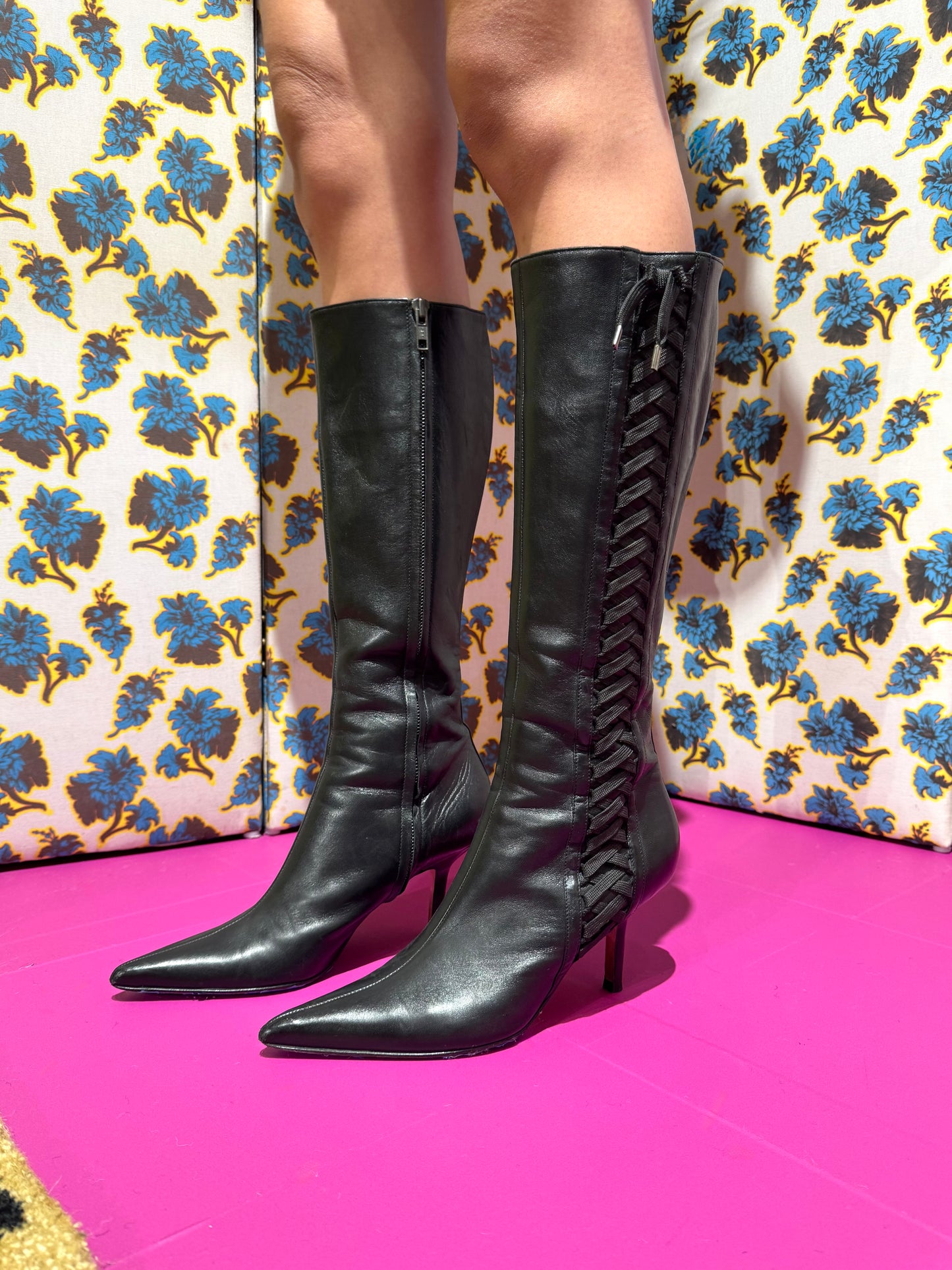 Dior S/S 2002 Lace Up Boots