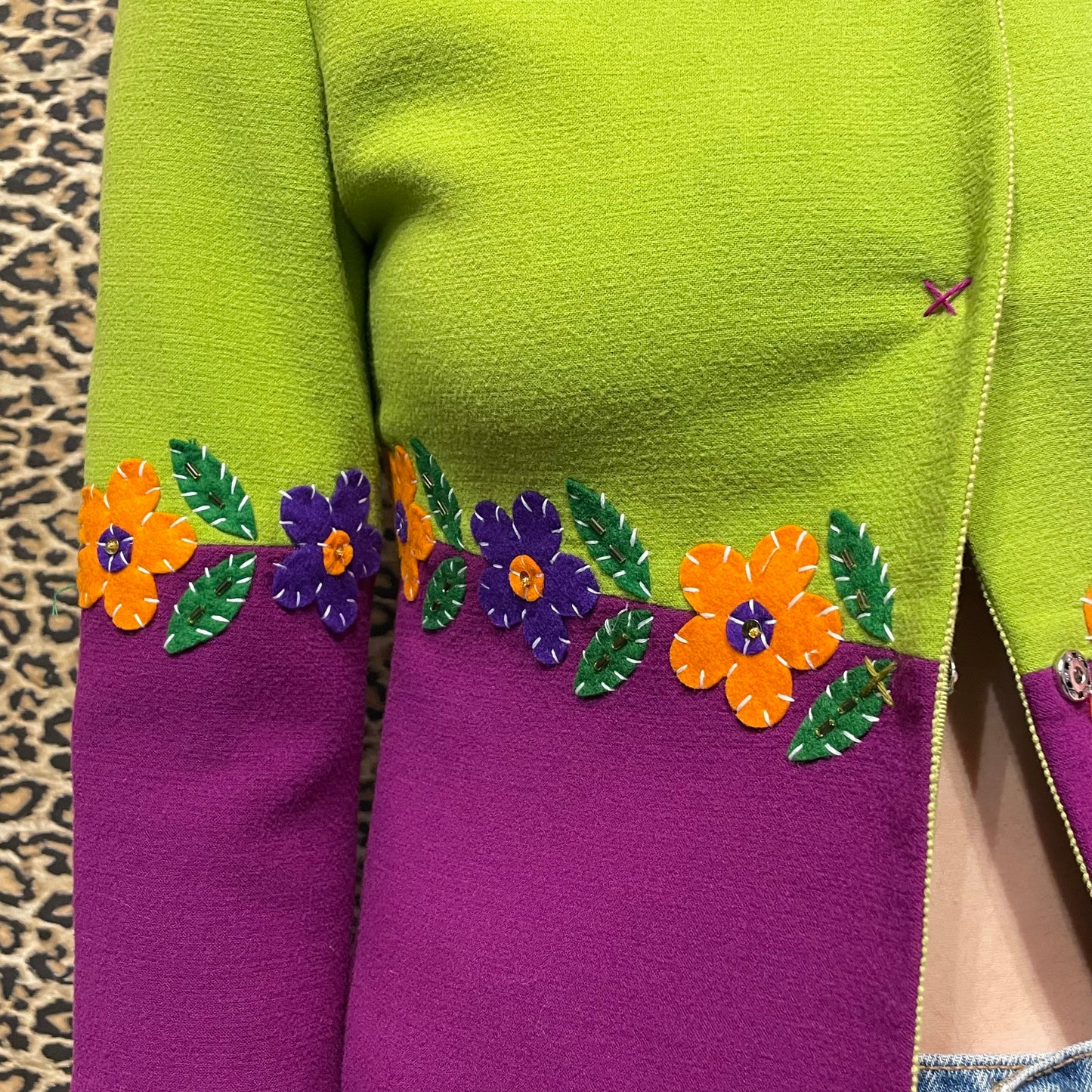 Moschino Cheap and Chic Flower Evening Jacket