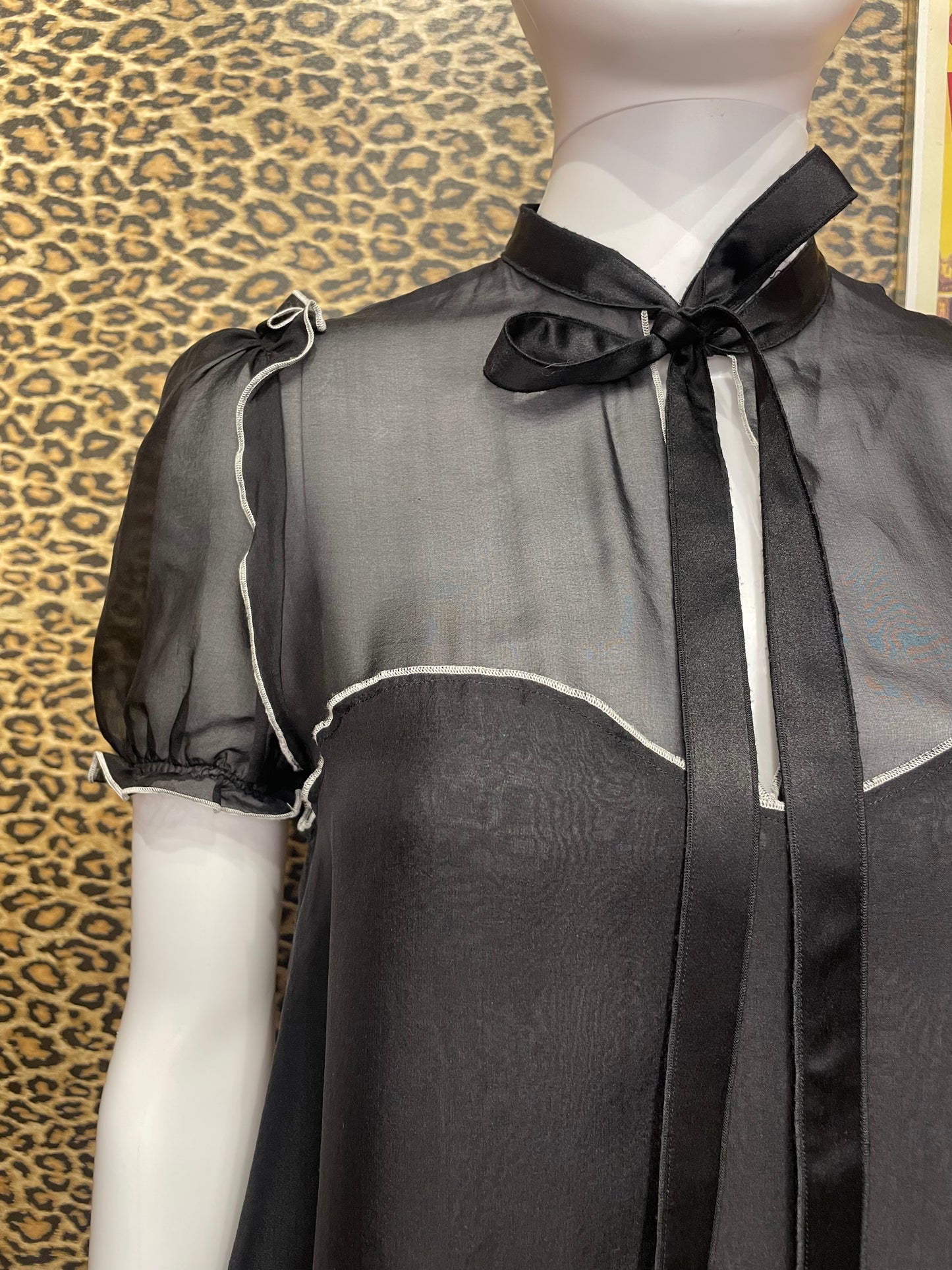 Dolce & Gabbana Black Sheer Blouse